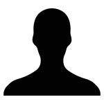 Anonymous Black Silhouette, of a Person on White Background Image
